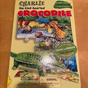 Charlie, the kind hearted crocodile, build and play storybook.